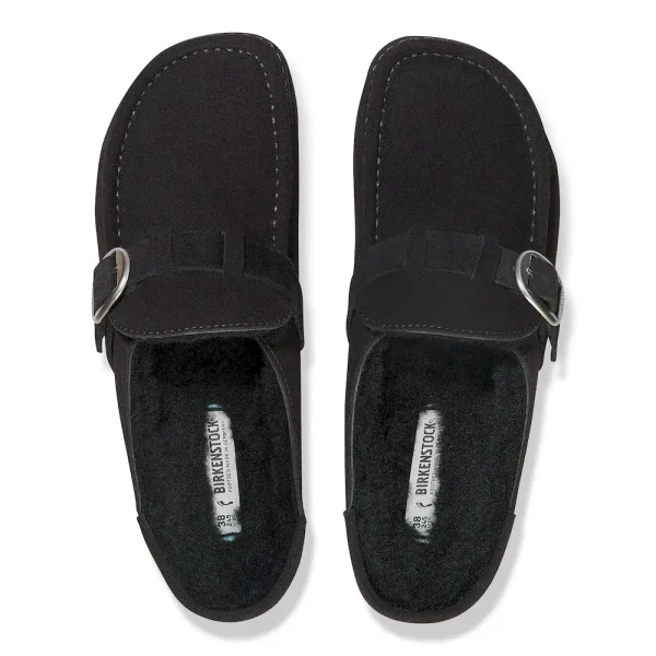 Buckley Shearling Suede Leather Black - Image 10
