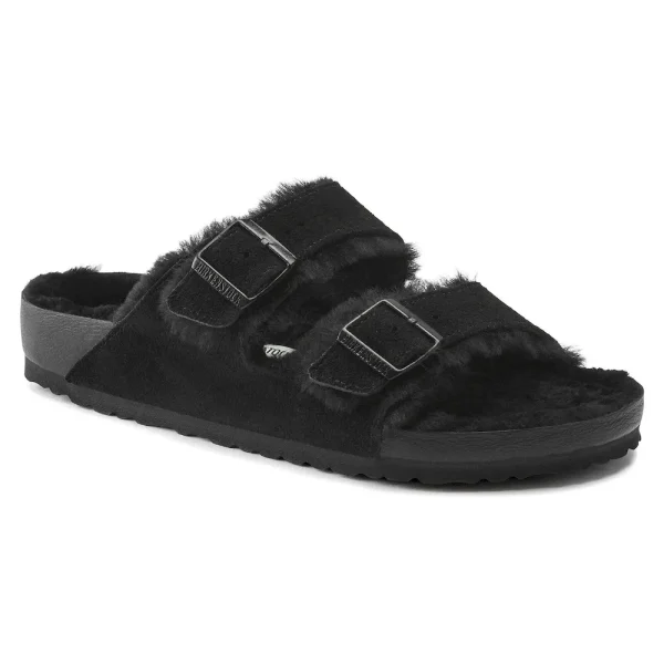 Arizona Shearling Suede Leather Black