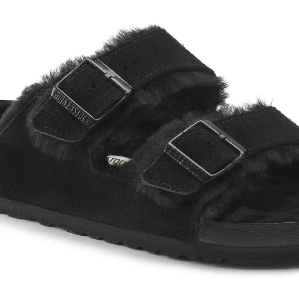 Arizona Shearling Suede Leather Black - Image 7