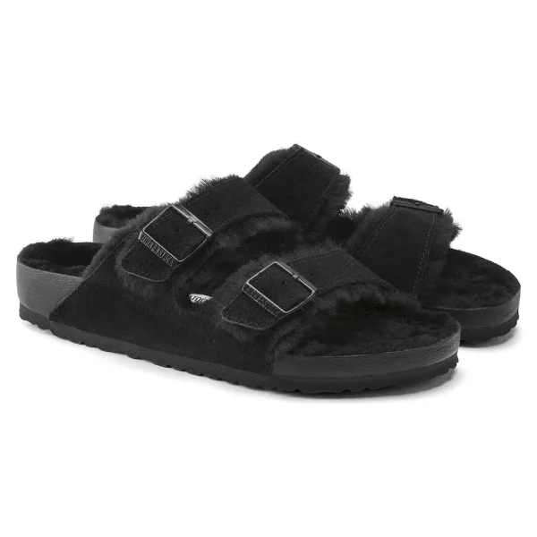 Arizona Shearling Suede Leather Black - Image 5