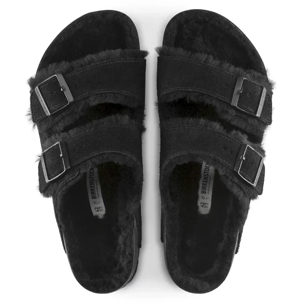 Arizona Shearling Suede Leather Black - Image 4
