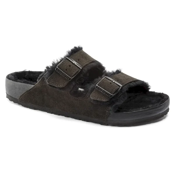 Arizona Shearling Suede Leather Mocha/Black