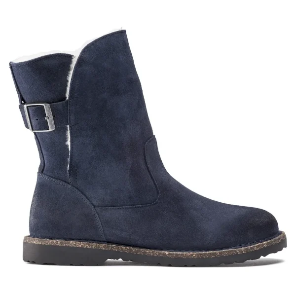 Uppsala Shearling Suede Leather Navy - Image 5