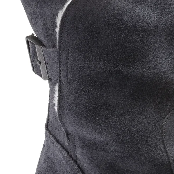 Uppsala Shearling Suede Leather Graphite - Image 8