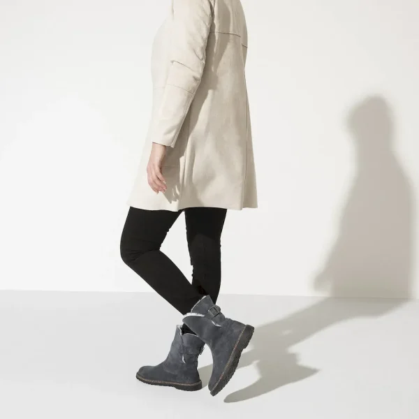 Uppsala Shearling Suede Leather Graphite - Image 2