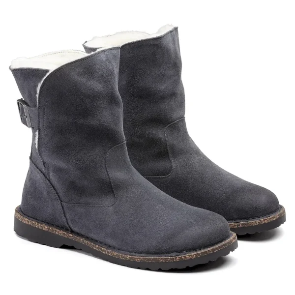 Uppsala Shearling Suede Leather Graphite - Image 6