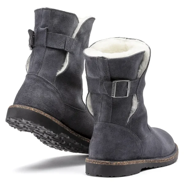 Uppsala Shearling Suede Leather Graphite - Image 4