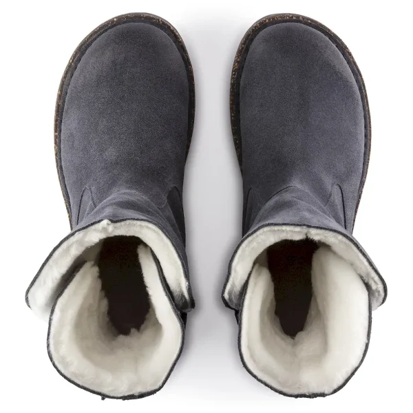 Uppsala Shearling Suede Leather Graphite - Image 5