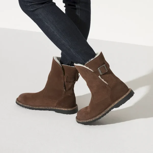 Uppsala Shearling Suede Leather Espresso - Image 3