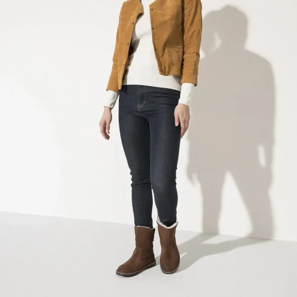 Uppsala Shearling Suede Leather Espresso - Image 2