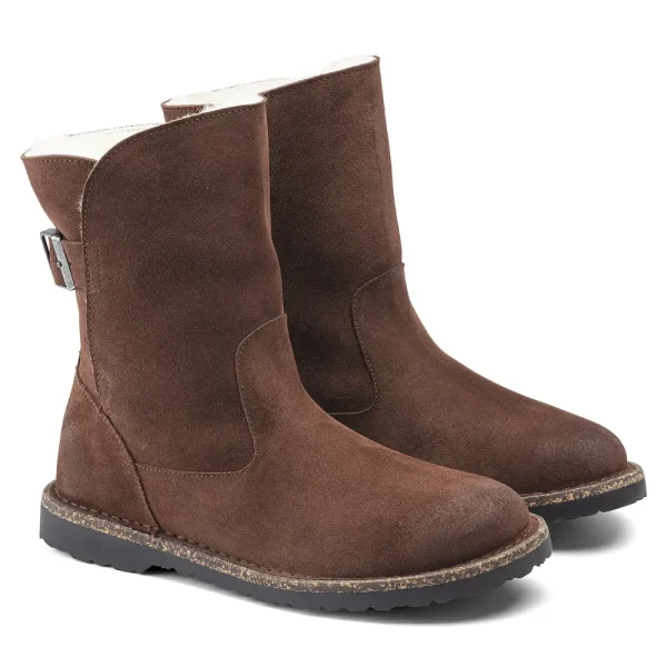 Uppsala Shearling Suede Leather Espresso - Image 6