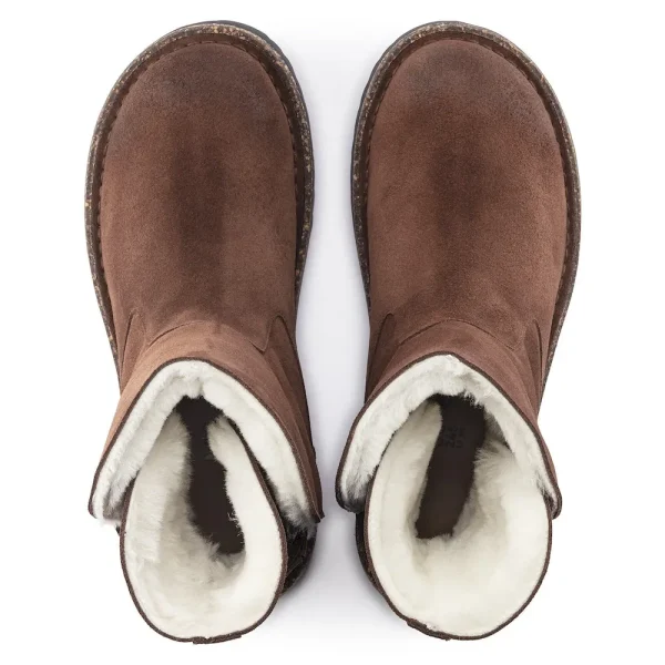 Uppsala Shearling Suede Leather Espresso - Image 5