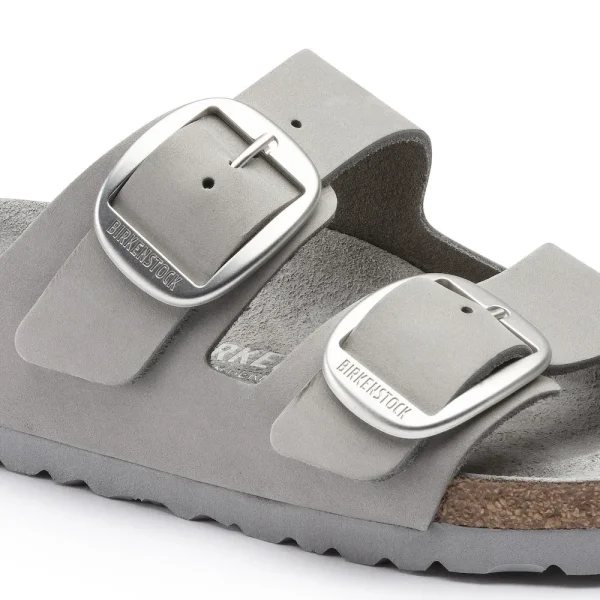 Arizona Big Buckle Nubuck Leather Dove Gray - Image 8