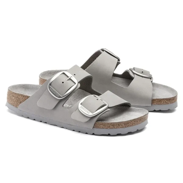 Arizona Big Buckle Nubuck Leather Dove Gray - Image 6