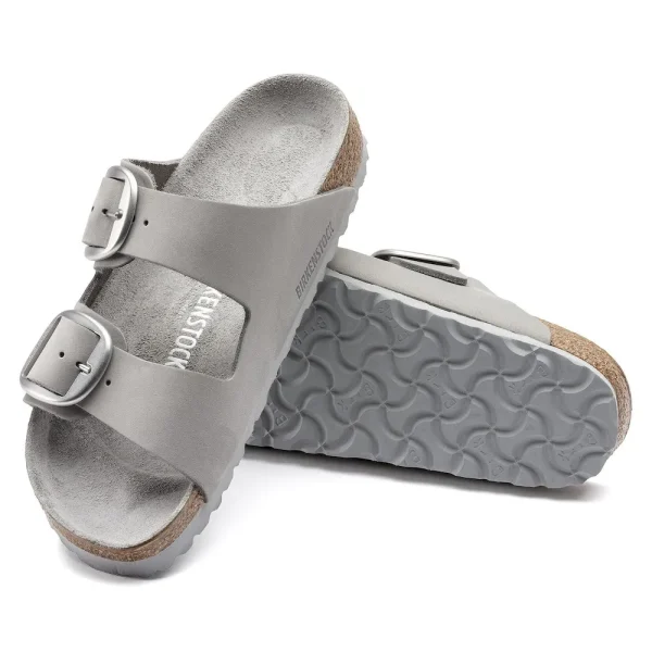 Arizona Big Buckle Nubuck Leather Dove Gray - Image 4