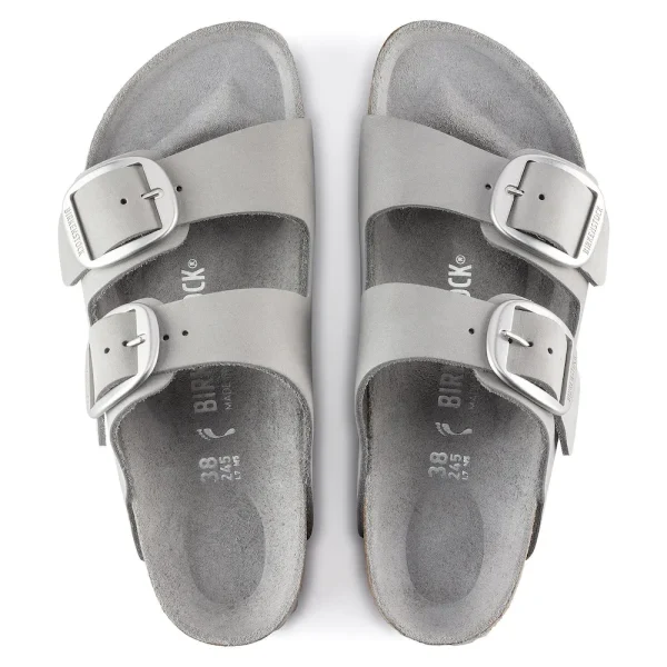 Arizona Big Buckle Nubuck Leather Dove Gray - Image 5