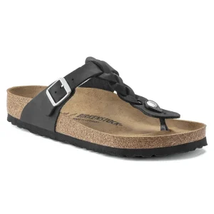 Gizeh Braided Oiled Leather Black