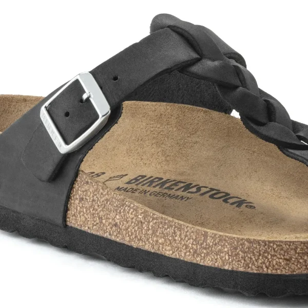 Gizeh Braided Oiled Leather Black - Image 8