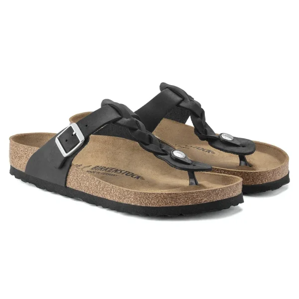 Gizeh Braided Oiled Leather Black - Image 6