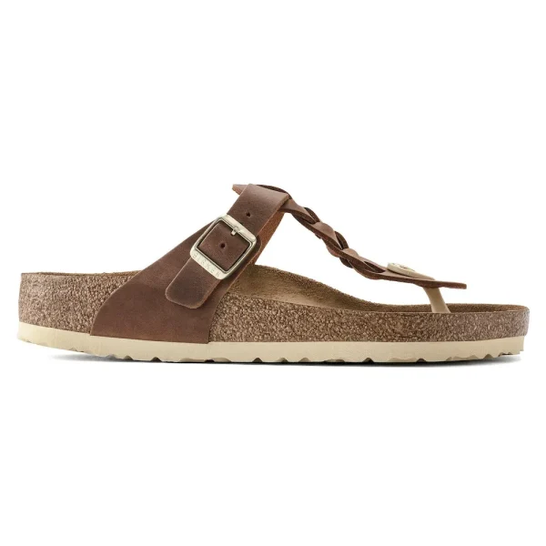 Gizeh Braided Oiled Leather Cognac - Image 7