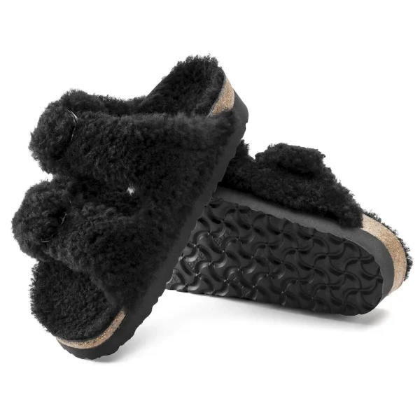 Arizona Big Buckle Shearling Shearling Teddy Black - Image 2