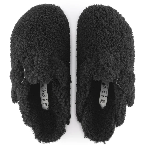 Boston Big Buckle Flex Platform Shearling Teddy Black - Image 5