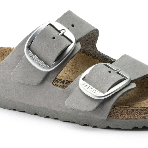 Arizona Big Buckle Nubuck Leather Dove Gray - Image 8