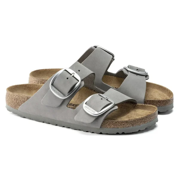 Arizona Big Buckle Nubuck Leather Dove Gray - Image 6