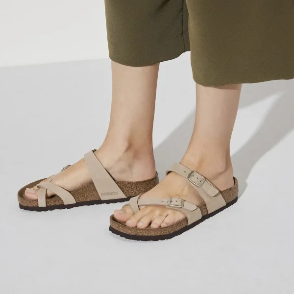 Mayari Soft Footbed Nubuck Leather Sandcastle - Image 3