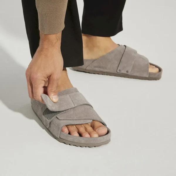Kyoto Suede Leather Gray Taupe - Image 10