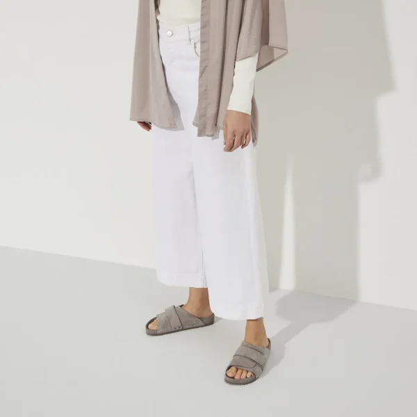 Kyoto Suede Leather Gray Taupe - Image 2
