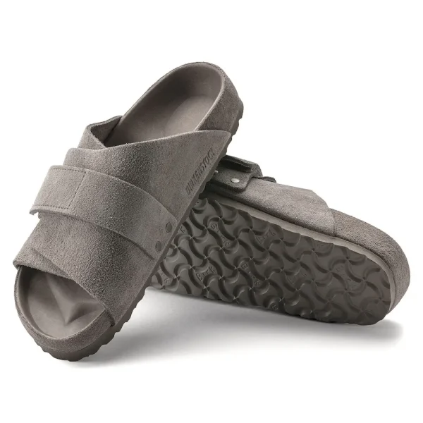 Kyoto Suede Leather Gray Taupe - Image 4