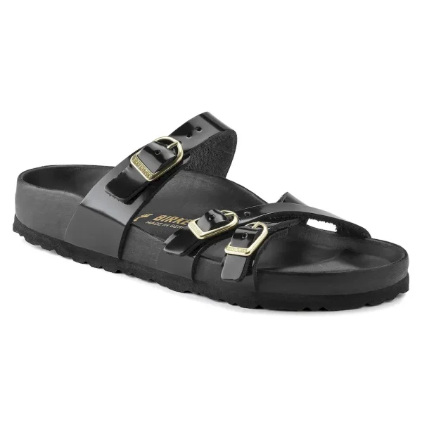 Franca Natural Leather Patent High Shine Black