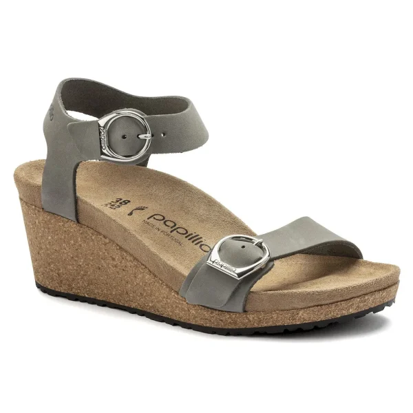 Soley Nubuck Leather Dove Gray