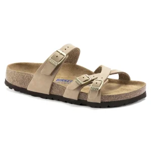 Franca Soft Footbed Nubuck Leather Sandcastle