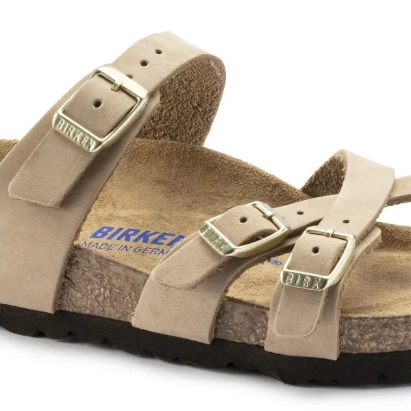Franca Soft Footbed Nubuck Leather Sandcastle - Image 8