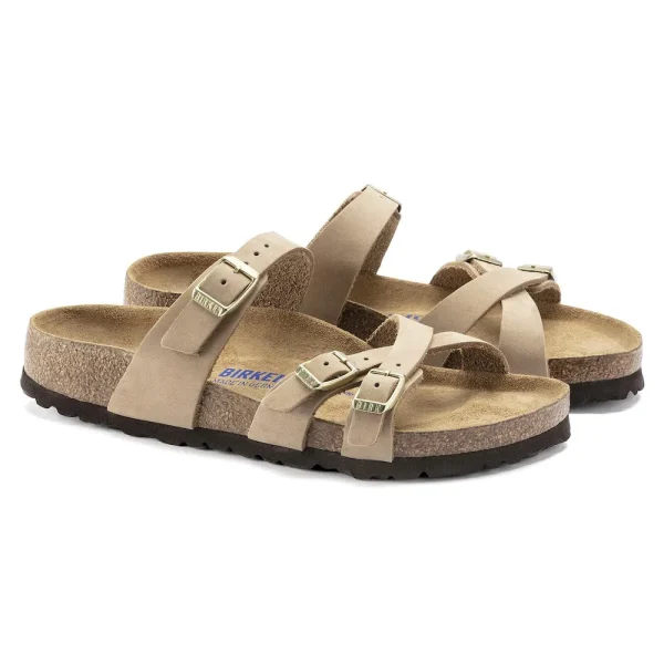 Franca Soft Footbed Nubuck Leather Sandcastle - Image 6