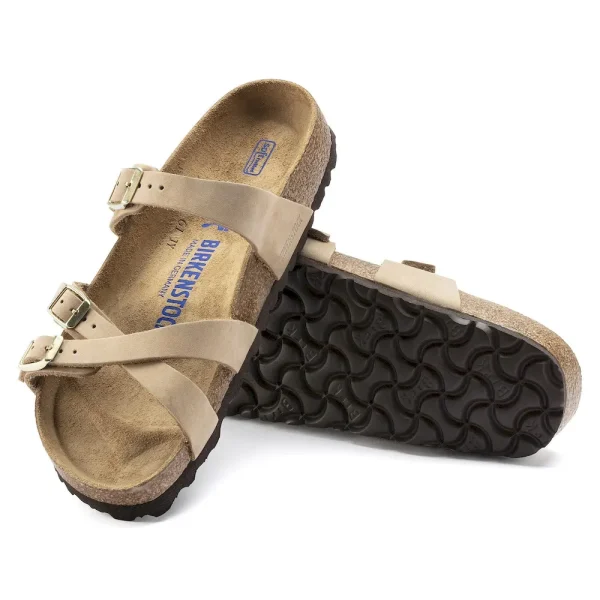Franca Soft Footbed Nubuck Leather Sandcastle - Image 4