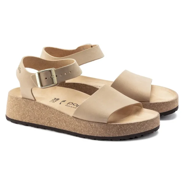 Glenda Nubuck Leather Sandcastle - Image 6