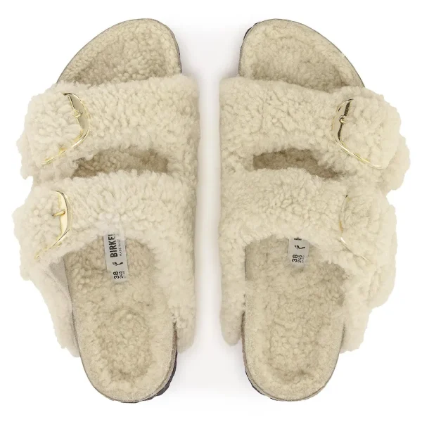 Arizona Big Buckle Shearling Teddy Eggshell - Image 5