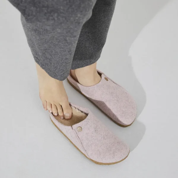 Zermatt Shearling Wool Felt Light Rose - Image 8