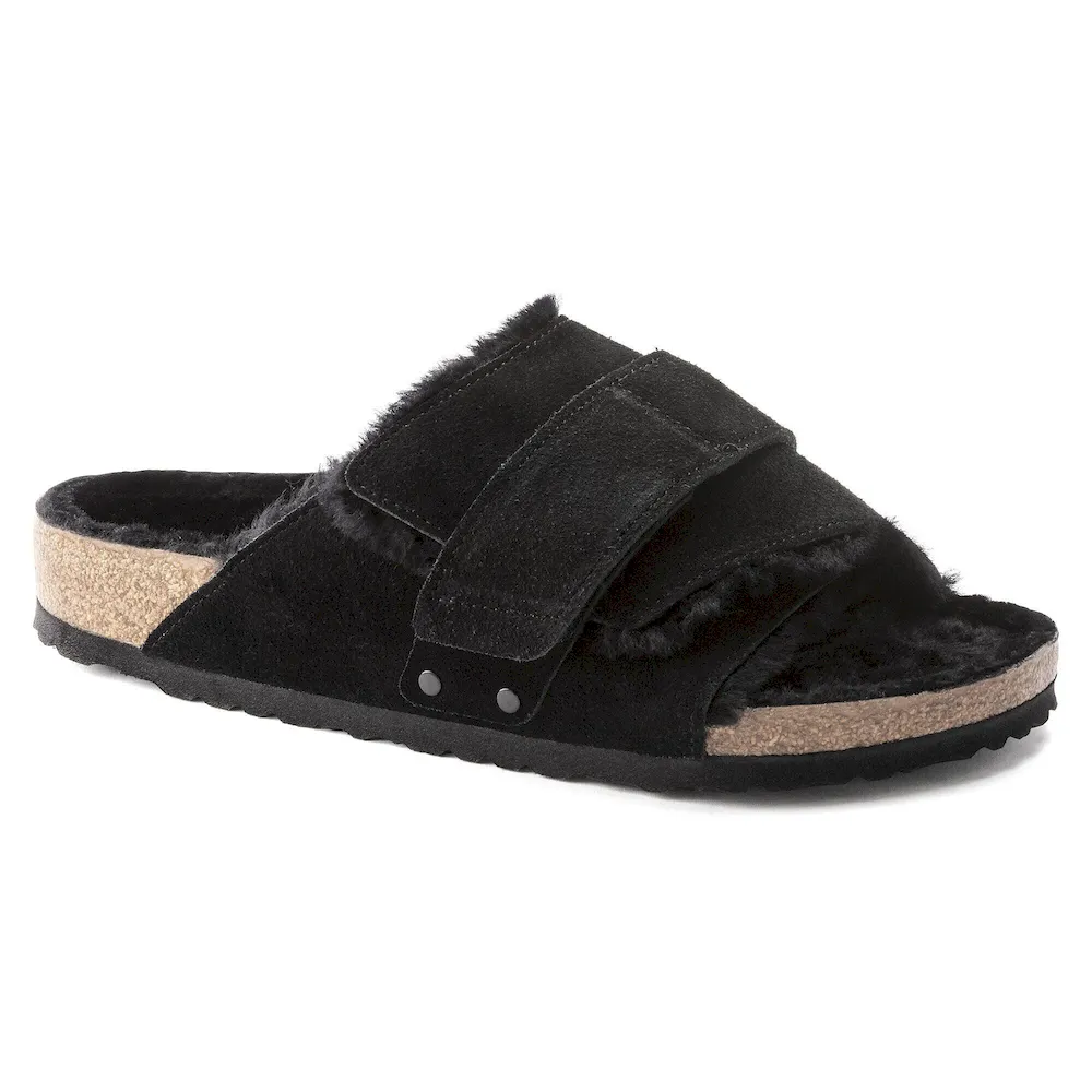 Kyoto Shearling Suede Leather Black
