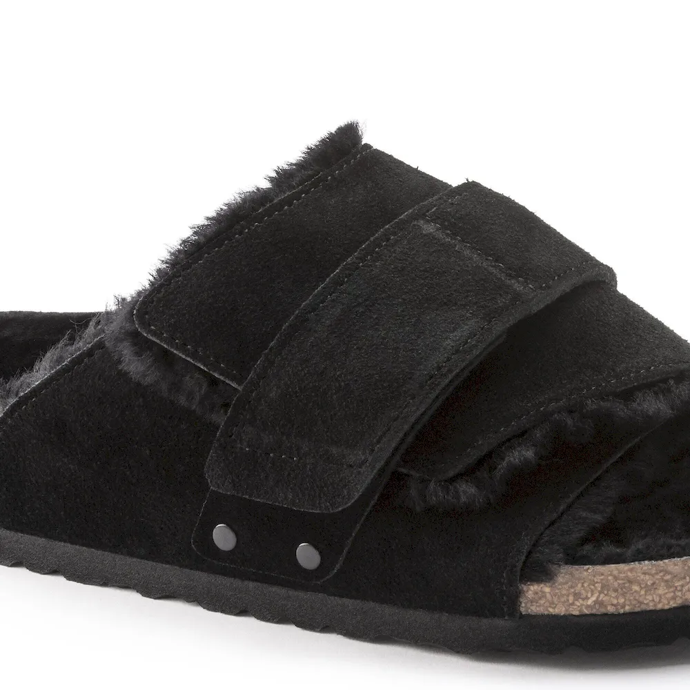 Kyoto Shearling Suede Leather Black - Image 8