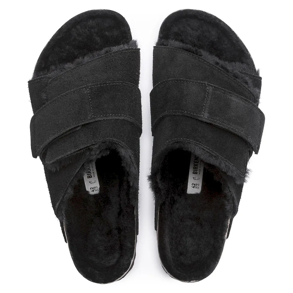 Kyoto Shearling Suede Leather Black - Image 5