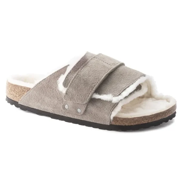 Kyoto Shearling Suede Leather Stone Coin