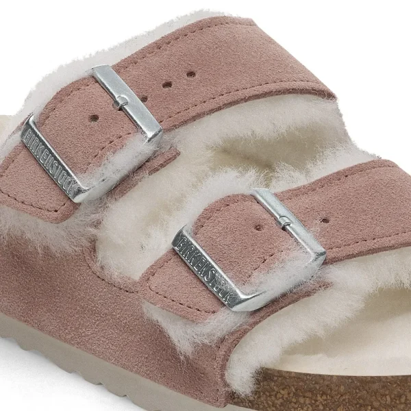 Arizona Shearling Suede Leather Pink Clay - Image 8