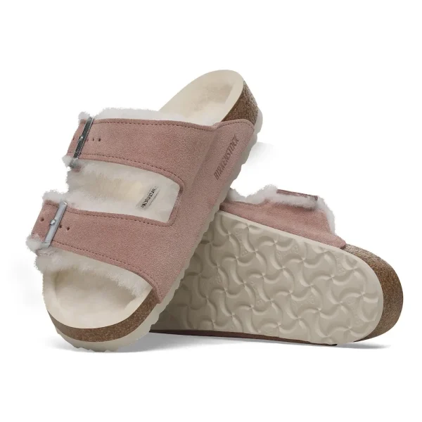 Arizona Shearling Suede Leather Pink Clay - Image 4