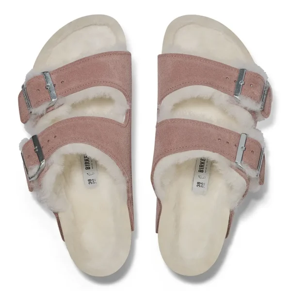 Arizona Shearling Suede Leather Pink Clay - Image 5