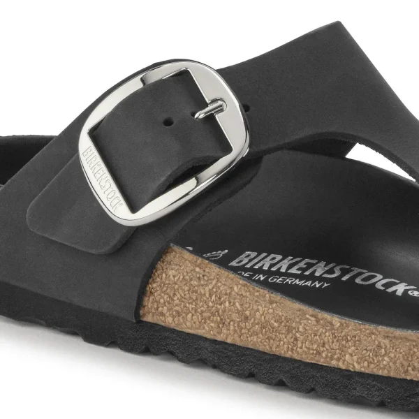 Gizeh Big Buckle Oiled Leather Black - Image 8