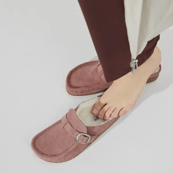 Buckley Shearling Suede Leather Pink Clay - Image 9